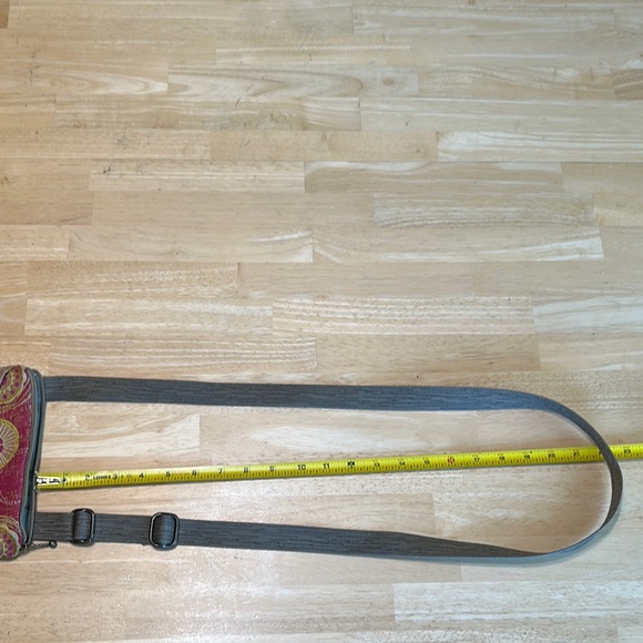 Stylish Pink and Green Crossbody Bag - Picture 9 of 10